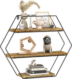 Shelf Hexagon Rustic Farmhouse