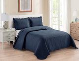 3pc King/Cal King Over Size Luxury Embossed Bedspread