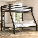 Twin Over Full Bunk Bed Frame with Ladder