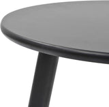 2 Pieces Side Table Set Console Table Set Coffee, 18.9"D x 18.9"W x 18.7"H, Black