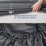 Queen Sheet Set - Soft 1800 Sheets for Queen Size Bed