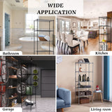 5-Tier Wire Shelving Unit Storage Shelves Metal Shelves 61"x24"x14"