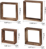 Rustic Wood Cube Display