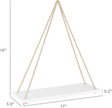 Boho Decor Swing Rope Rustic Floating Shelf