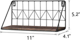 Shelf with Metal Wire Basket