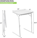 22" TV Tray Table Folding Portable Dinner Couch Bed Dinner Table