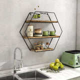 Shelf Hexagon Rustic Farmhouse