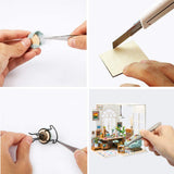 DIY Miniature Dollhouse Kit Diorama Room Model with LED