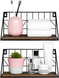 Shelf with Metal Wire Basket