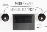 Pebble V3 Minimalistic 2.0 USB-C Desktop Speakers with USB Audio