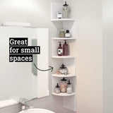 5 Tier Floating Shelves for Wall Rustic Blue