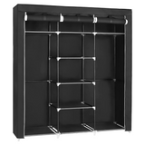 Non-Woven Fabric Wardrobe 59 x 17.7 x 69 inches, Black