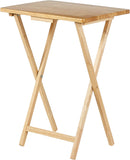 Dinner Folding Trays with Storage Rack - Set of 4