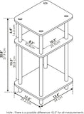 3 Tier Turn-N-Tube End Table