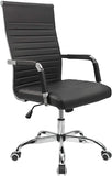 Leather Executive Conference Task Chair Adjustable
