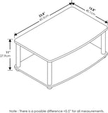 2-Tier Elevated TV Stand