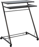 Standing Rolling Laptop Desk with Casters for Mobility