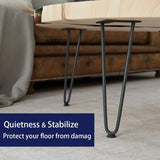 12 Inch Heavy Duty Hairpin Furniture Legs, Black 4 pcs