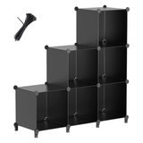 6-Cube Storage Organizer, Closet shelf Bookcase Bookshelf with Metal Hammer