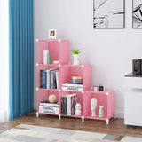 6-Cube Storage Shelf, Storage Bookcase Bookshelf with Metal Hammer