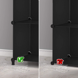 6-Cube Storage Organizer, Closet shelf Bookcase Bookshelf with Metal Hammer