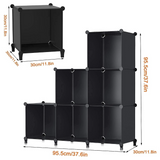 6-Cube Storage Organizer, Closet shelf Bookcase Bookshelf with Metal Hammer