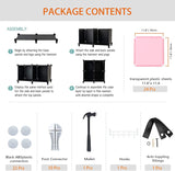 6-Cube Storage Shelf, Storage Bookcase Bookshelf with Metal Hammer