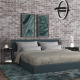 Set of 2 Side End Table with USB Ports and Power Outlets 2-Tier